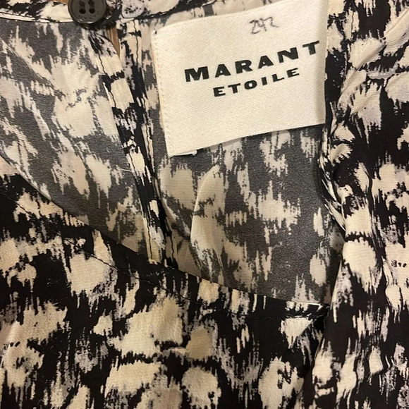 Isabel Marant Dress Women’s Small Dulce Floral-Printed Knot-Detailed Mini Dress - Picture 7 of 12